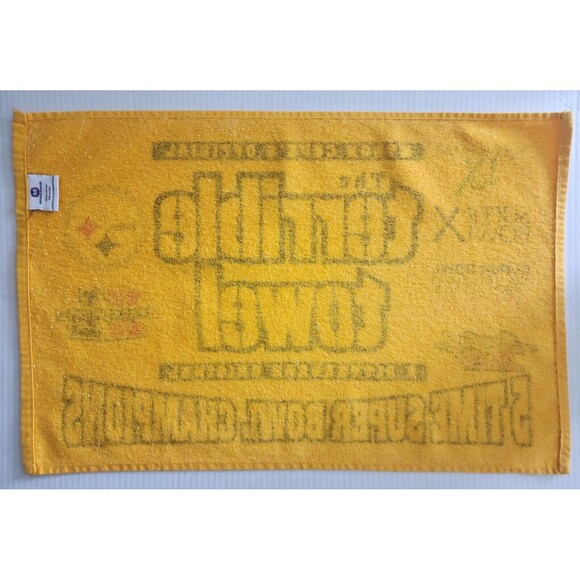 NFL Pittsburgh Steelers 5 Super Bowl Champions Terrible Towel Yellow Myron Copes - Picture 2 of 4